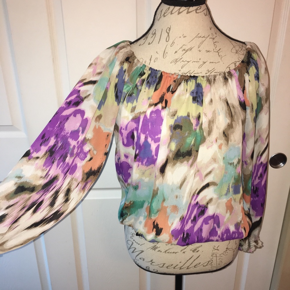 Sheer, lightweight blouse